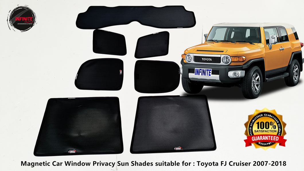 Magnetic Car Window Privacy Sun Shades suitable for Toyota FJ Cruiser 2007- onwards