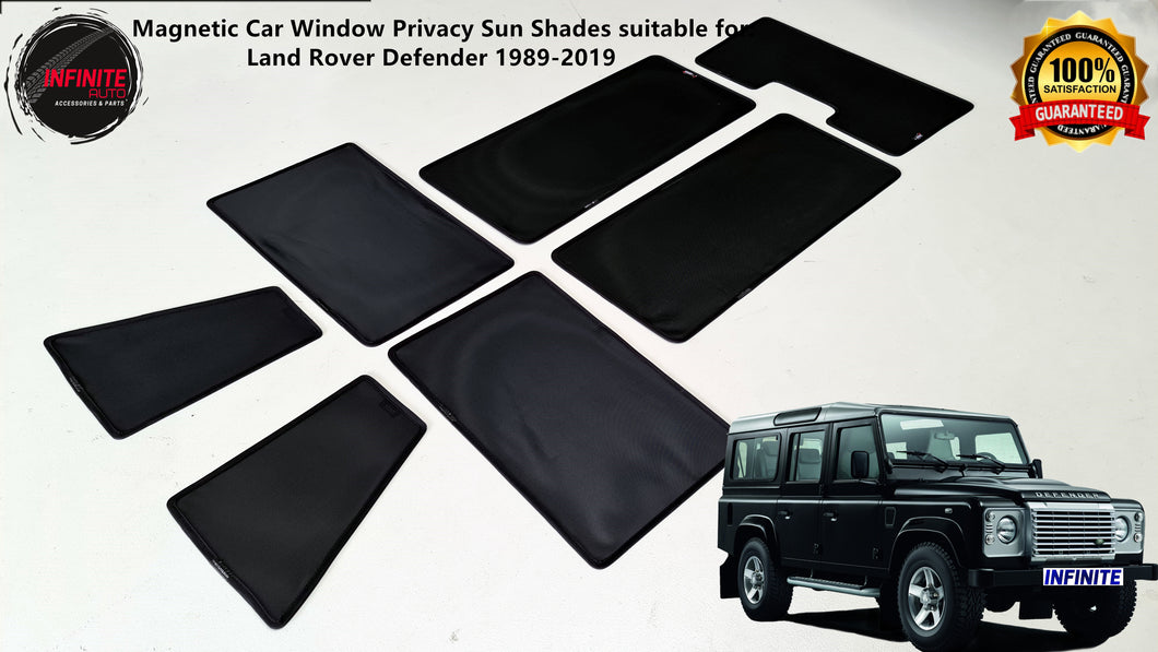 Magnetic Car Window Privacy Sun Shades suitable for Land Rover Defender 1989-2019