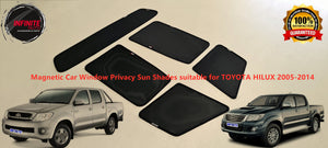 Magnetic Car Window Privacy Sun Shades suitable for TOYOTA HILUX 2005-2014