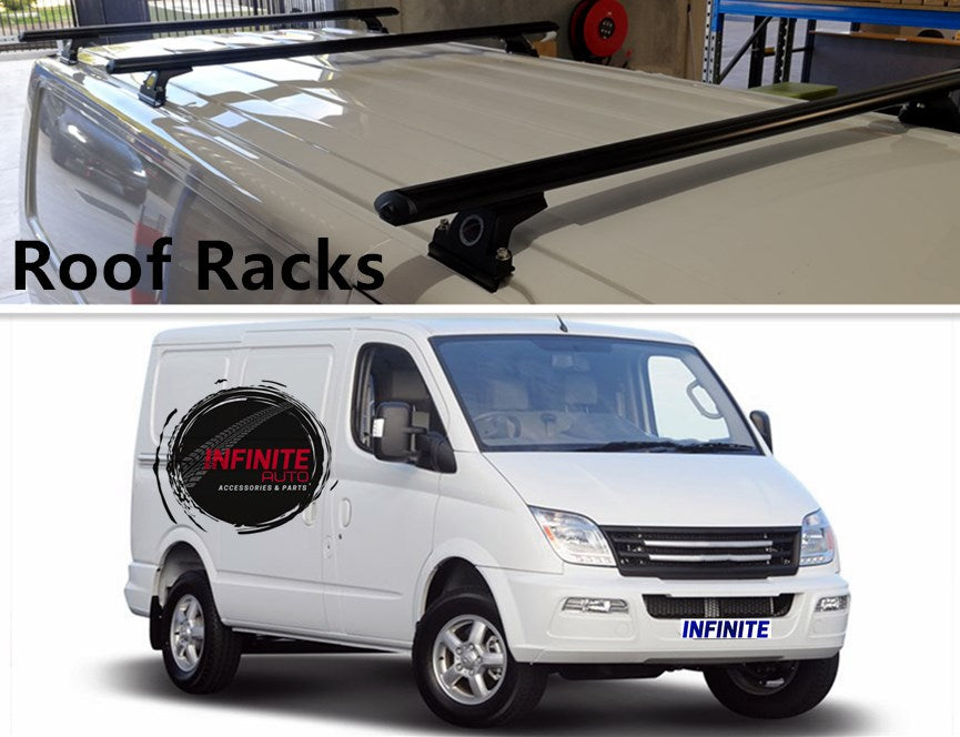 Set of 3  Heavy Duty Black Roof Rack Suitable for LDV V80  2013-onwards